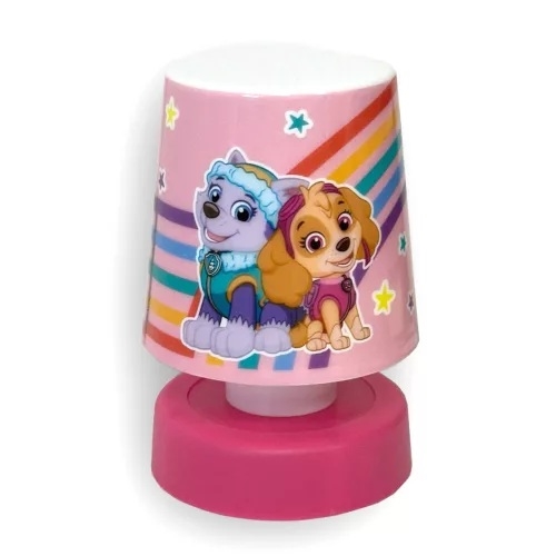 Paw Patrol bordlampe mini 11 cm , lyserød