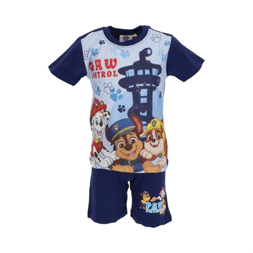 Paw Patrol T-shirt og shorts sæt , navy