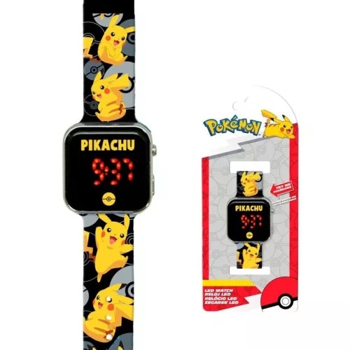 Pokemon Pikachu LED Digital Armbåndsur , sort