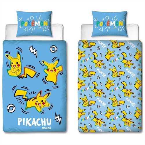 Pokemon sengetøj 140*200 cm , Pikachu #025