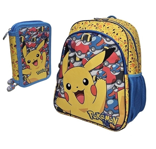 Pokemon skoletaske og penalhus , Pikachu og Pokebold