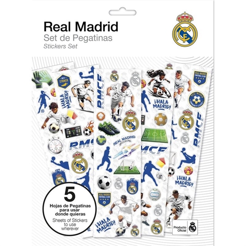 Real Madrid klistermærker 5 ark