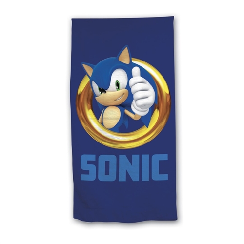 Sonic badehåndklæde blå
