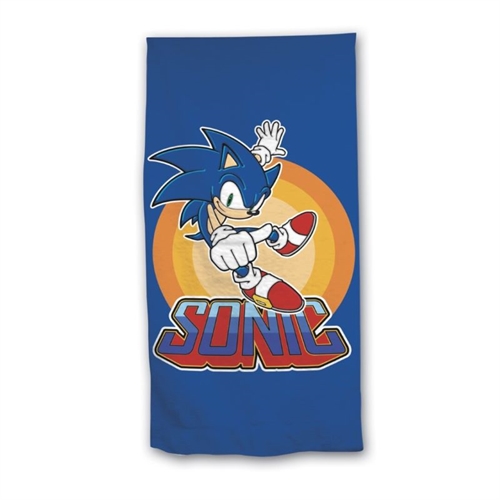 Sonic strandhåndklæde blå