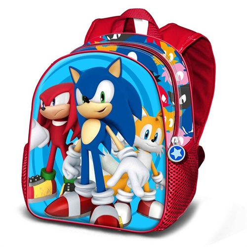 Sonic rygsæk 3D rød , 31 cm