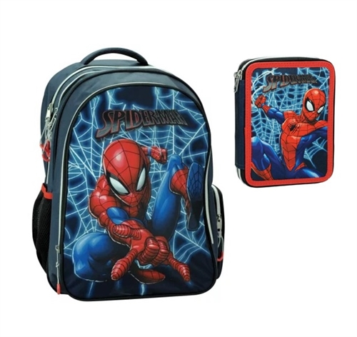 Spiderman skoletaske og penalhus , Frame