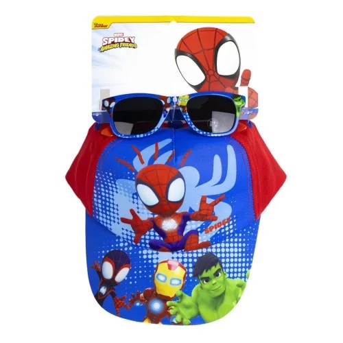 Spiderman Spidey kasket og solbriller