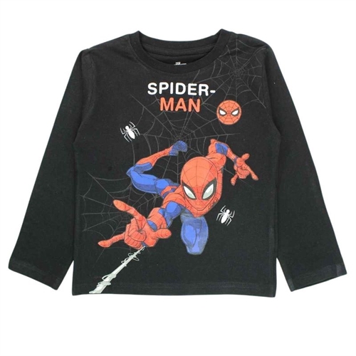 Spiderman bluse til børn , sort