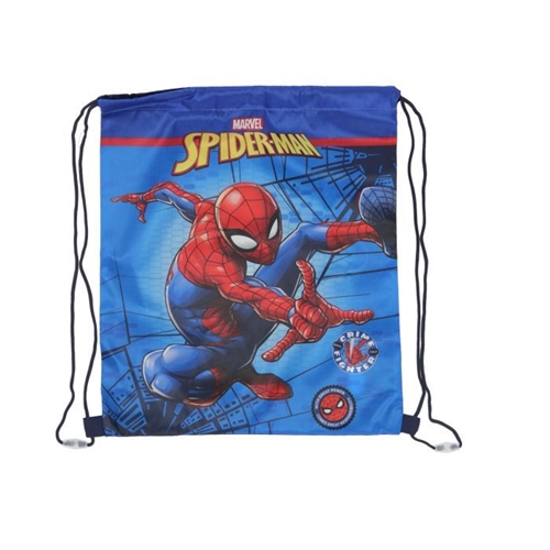 Spiderman gymnastiktaske blå , 40 cm 