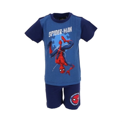 Spiderman T-shirt og shorts sæt , navy