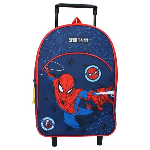 Spiderman trolley/ rygsæk blå 33 cm