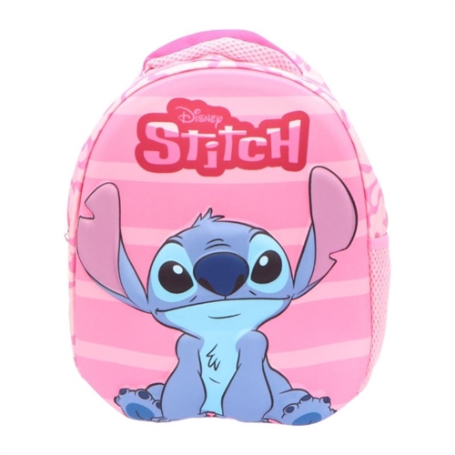 Disney Stitch rygsæk 3D  lyserød , 33 cm