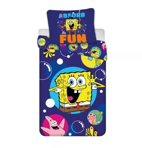 Svampebob Firkant junior sengetøj , 100*135cm / 40*60cm