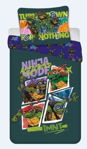 Ninja Turtles junior sengetøj 100*135 cm /40* 60 cm