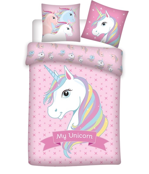 Enhjørning - Unicorns sengetøj 140*200 cm , My Unicorn