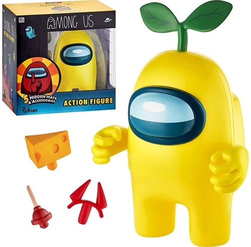 Among us Action figur med 5 tilbehør , gul