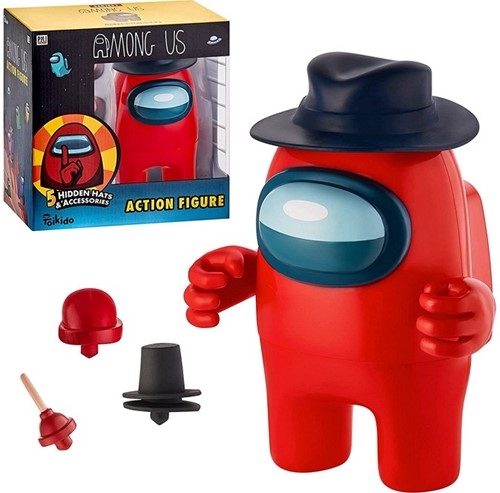Among us Action figur med 5 tilbehør , rød