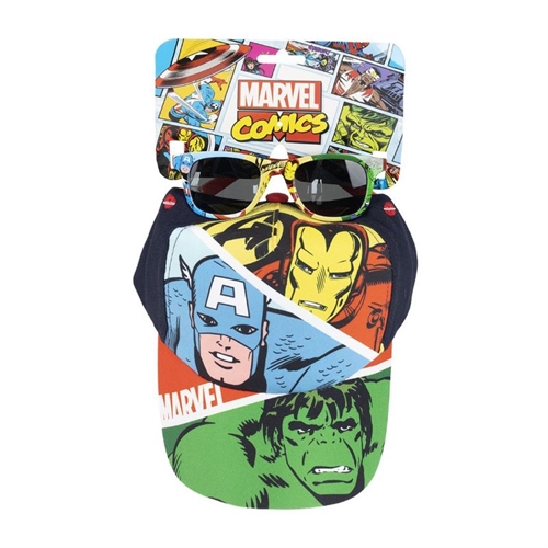 Marvel Comics kasket og solbriller