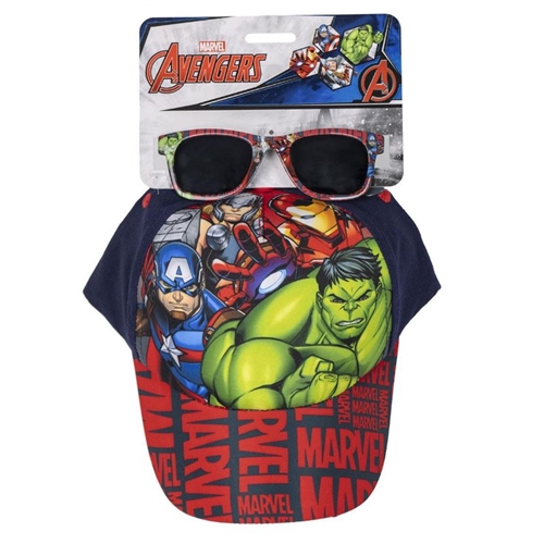 Avengers kasket og solbriller