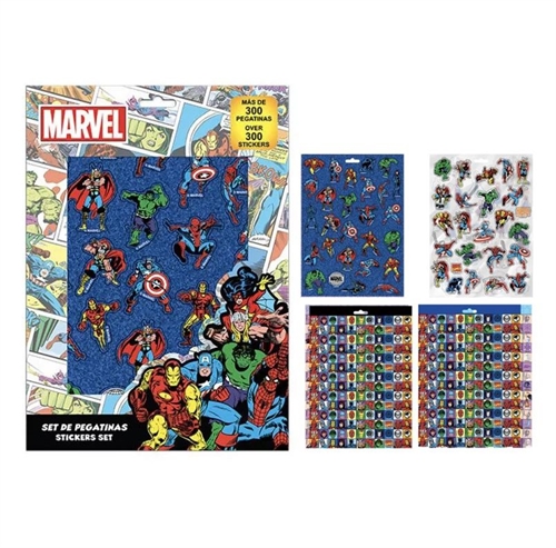 Avengers klistermærker sæt 300 stk.