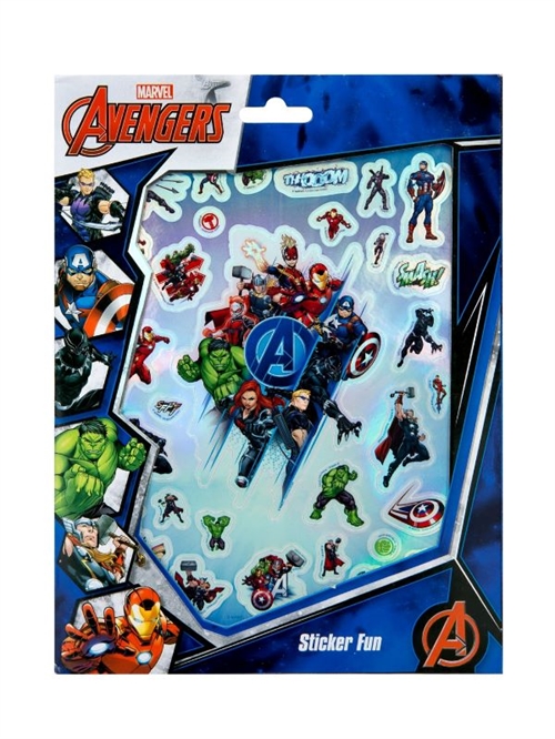 Avengers klistermærker , Sticker fun, 8 ark