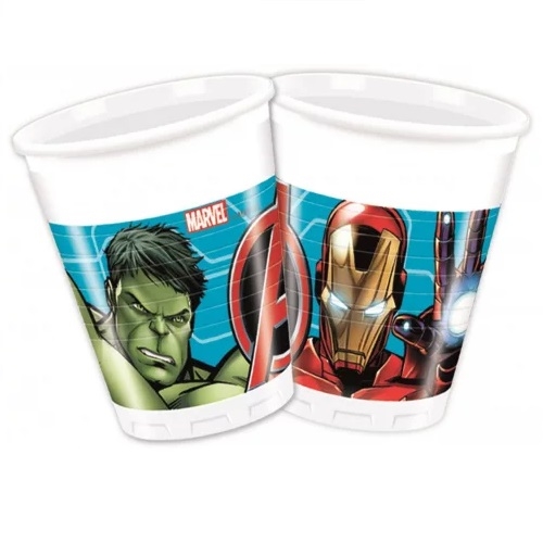 Avengers plastik krus 200 ml , 8 stk.