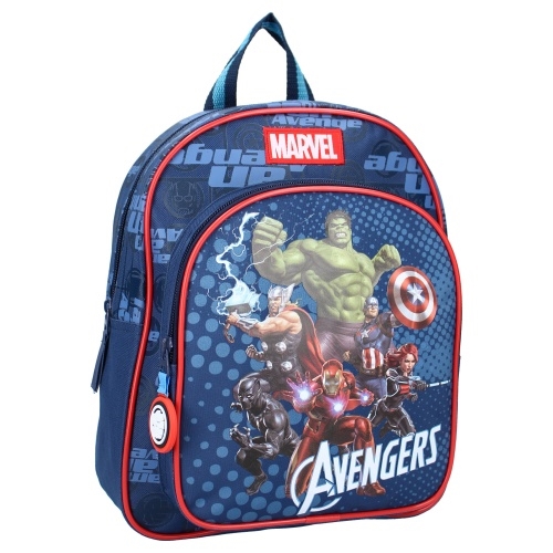 Avengers rygsæk 2 rum blå , 31 cm