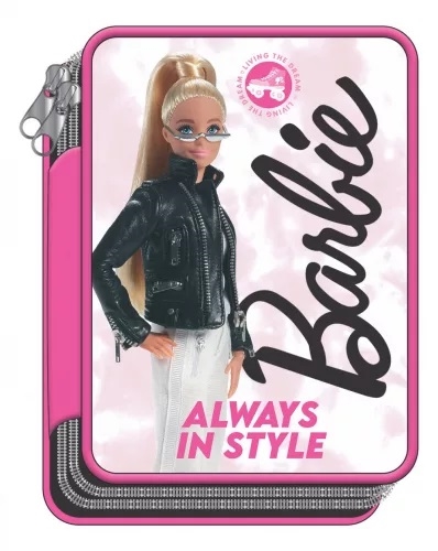 Barbie penalhus 2 lag med tilbehør, Always in Style
