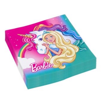 Barbie Dreamtopia servietter 33 * 33 cm , 20 stk.