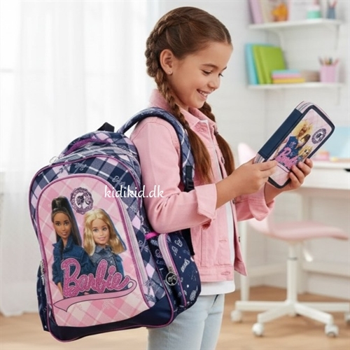 Barbie skoletaske med penalhus