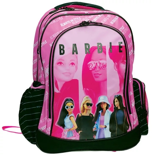 Barbie skoletaske lyserød , 42 cm