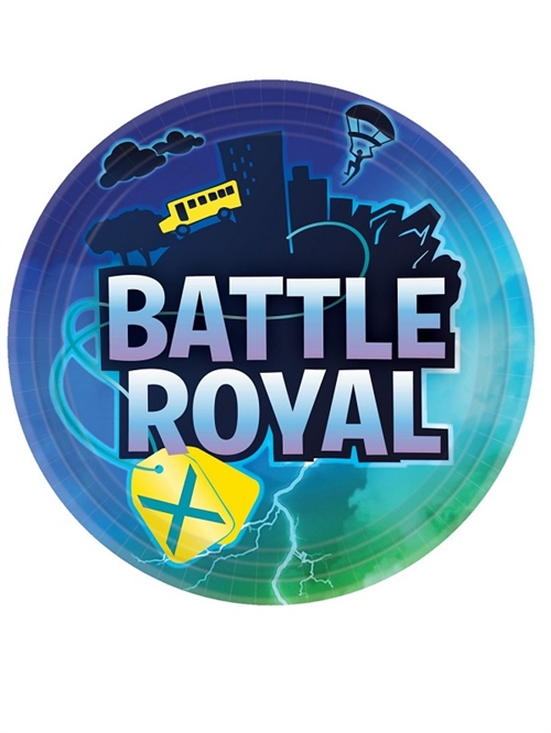 Battle Royal paptallerkner 23 cm, 8 stk.
