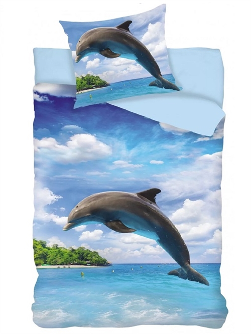 Delfin sengetøj 140*200 cm / 70*90 cm