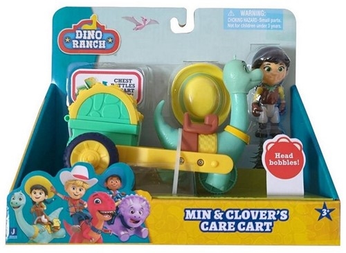 Dino Ranch Figur Min & Clover's Care Cart 