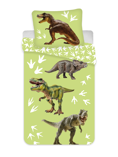 Dinosaur junior sengetøj , 100*135 cm/ 40*60 cm