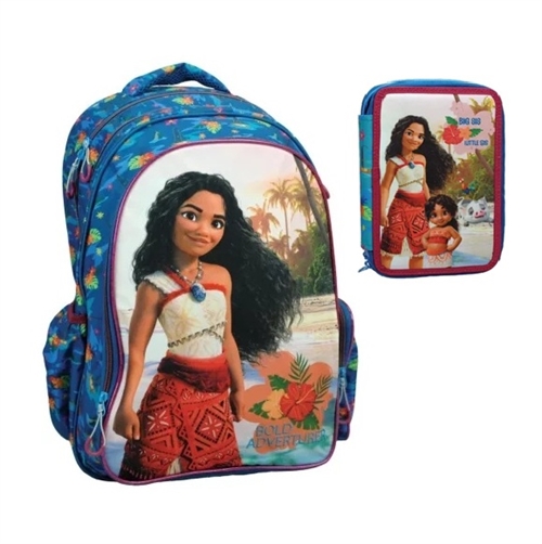 Disney Vaiana skoletaske og penalhus