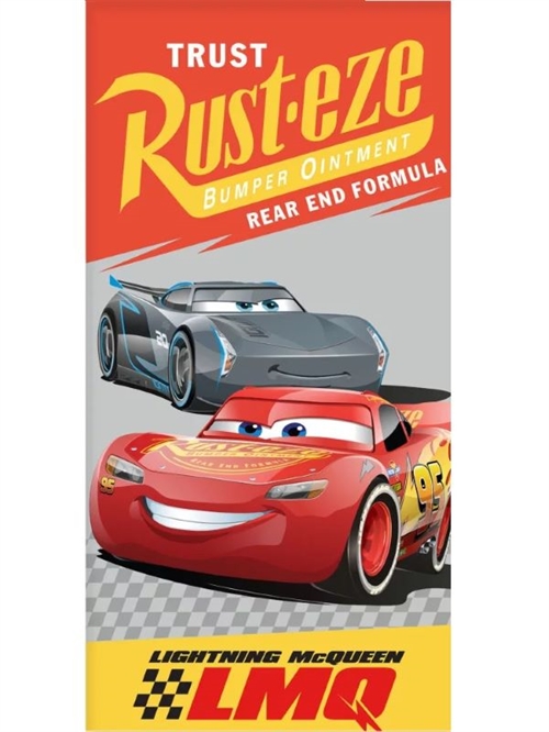 Disney Cars badehåndklæde, McQueen & Jackson Storm