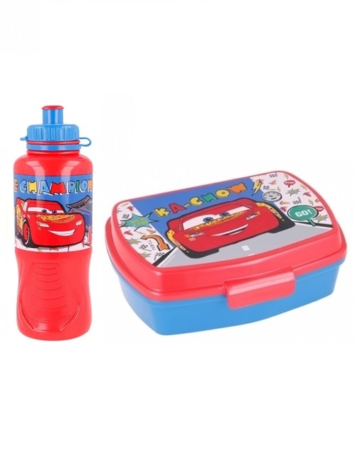 Disney Cars Mcqueen madkasse og drikkedunk