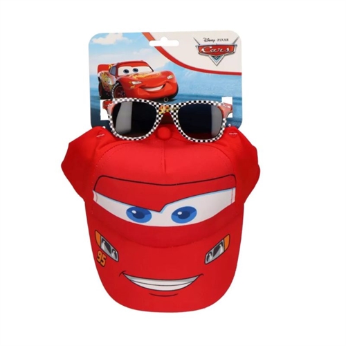 Disney Cars McQueen kasket og solbriller 