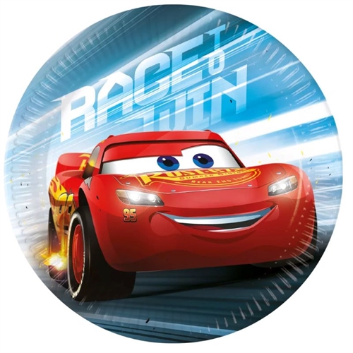 Disney Cars McQueen " Victory is mine " paptallerkner 20 cm , 8 stk.