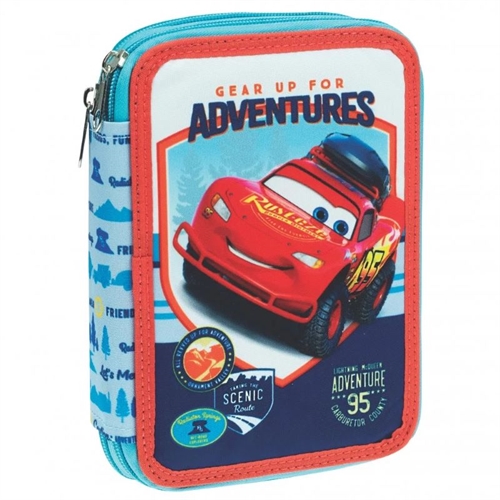 Disney Cars McQueen penalhus 2 lag med tilbehør , Adventures