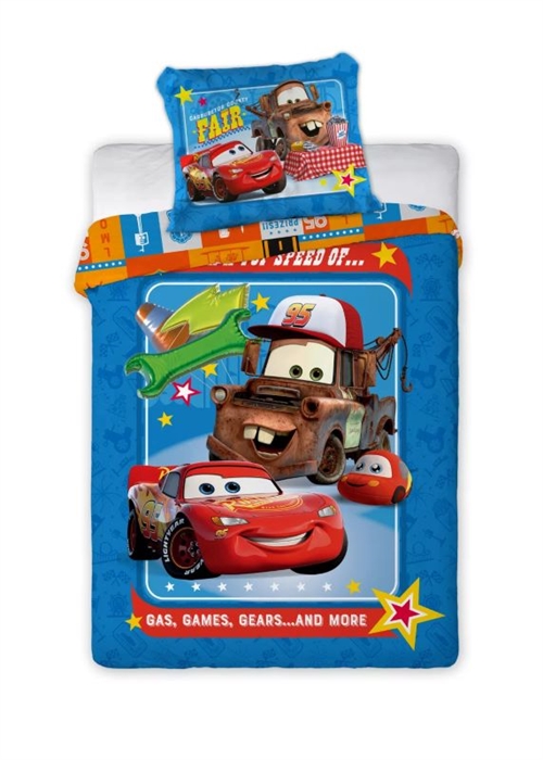 Disney Cars McQueen junior sengetøj, McQueen og Bumle , 100 * 135 cm /40 * 60 cm