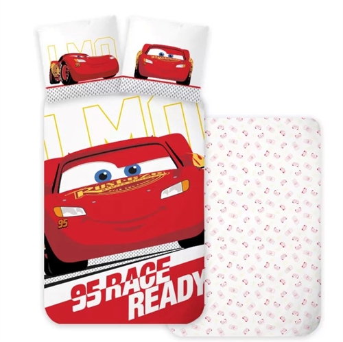 Disney Cars McQueen junior sengetøj, 95 Race Ready