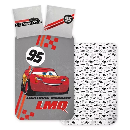 Disney Cars McQueen sengetøj 140 * 200 cm / 60*63 cm , grå