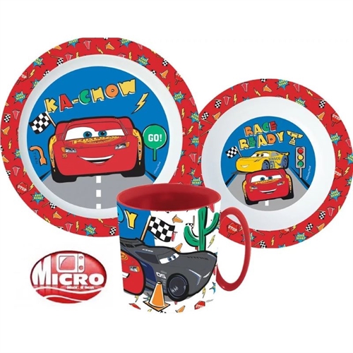 Disney Cars McQueen mikroovn spisesæt