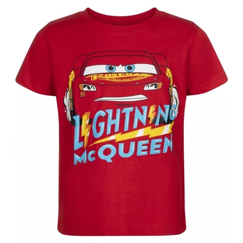 Disney Cars McQueen T-shirt rød , str.122/128