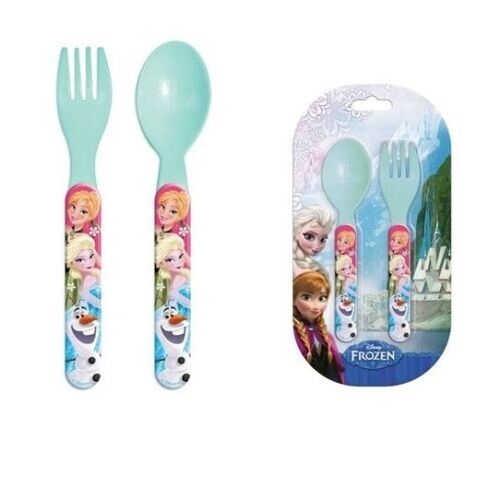 Disney Frost ske og gaffel blå