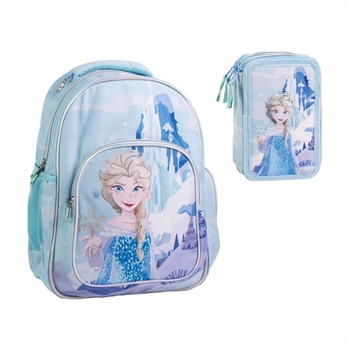 Disney Frost skoletaske og penalhus Elsa