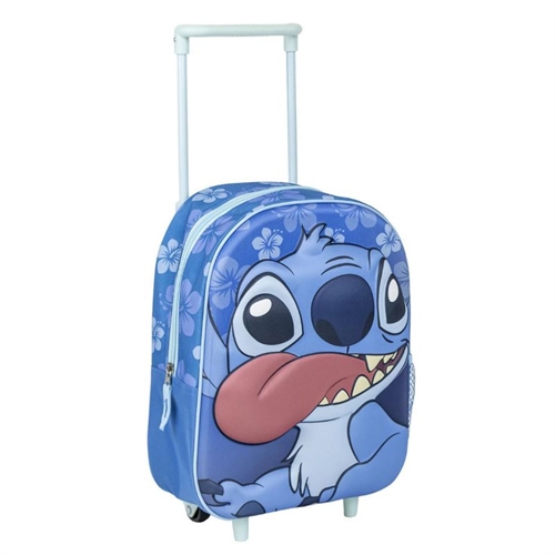 Disney Stitch trolley 3D blå , 31 cm