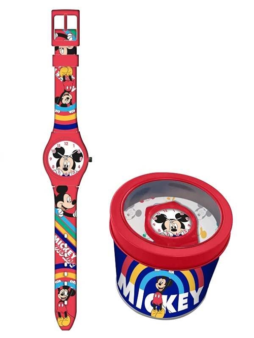 Disney Mickey armbåndsur i metalæske 